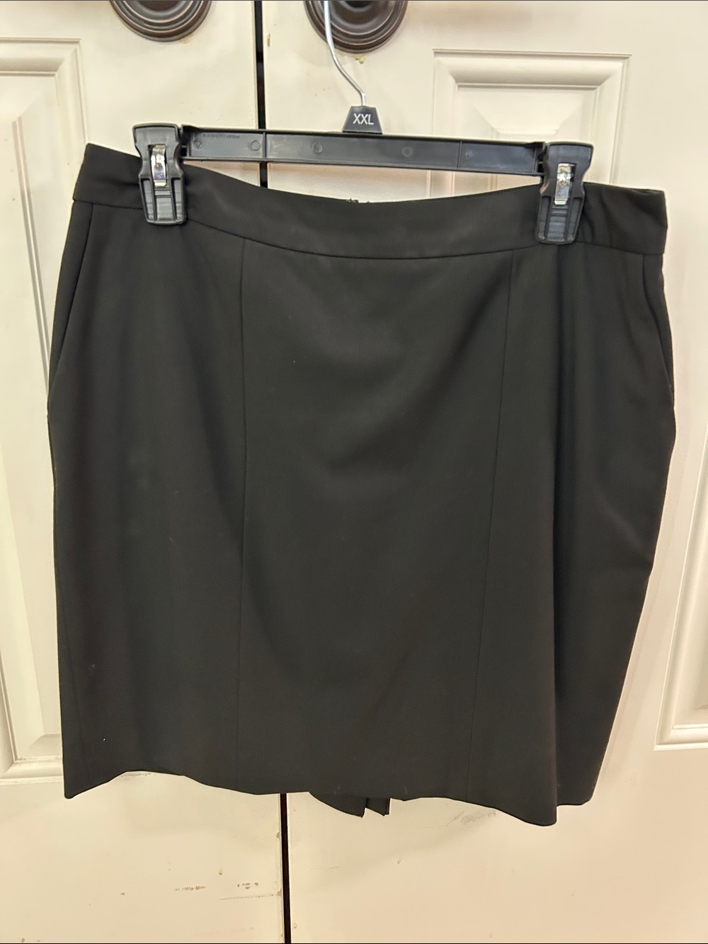 LOFT Black Straight Office Skirt